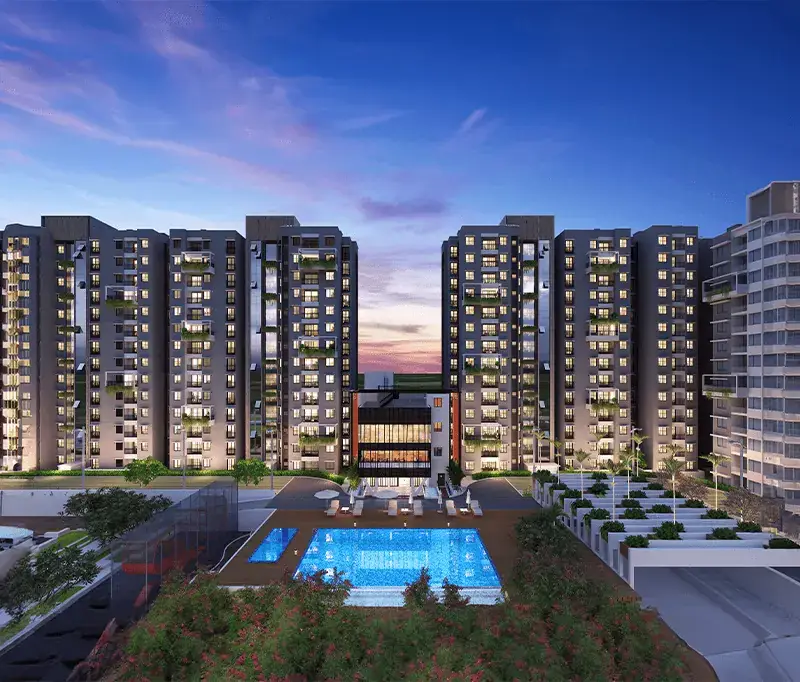 Purva Codename Futura premium residential towers in Panathur East Bangalore with landscaped gardens